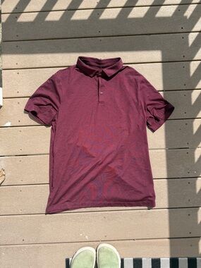 Lululemon Classic Men's Polo Shirt in Burgundy